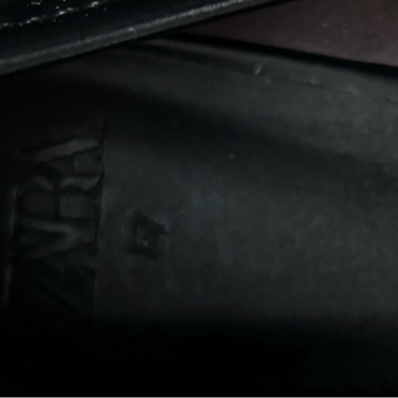 Zara Faux Leather Platform chunky Gold Chain moccasins sole loafers size 37 - Picture 7 of 7